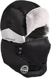 [HJMND] Winter Hats for Women Men Trapper Hat Fuzzy Hat Warm Ushanka Fluffy Hat Windproof Ski Mask