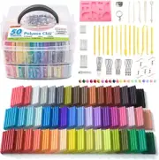 Polymer Clay Kit with 50 Colors, Tools, and Accessories - Ideal DIY Art Crafts