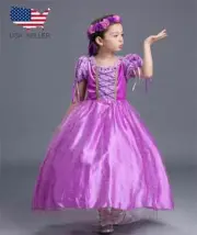 Kid Girl Sofia First Princess Long Dress up Costume Cosplay Halloween 4T/5T(120)