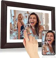 10.1 Inch WiFi Digital Photo Frame, 1280 x 800 IPS LCD Touch Screen, Easy Setup to Share Photos or Videos via Uhale App, Auto-Rotate, 16GB Storage, Best Family