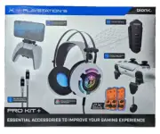 BIONIK Pro Kit + for PlayStation 5 Gaming Headset Quickshot Pro Joystick caps