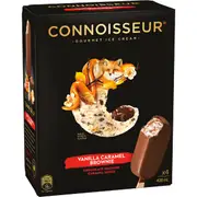 Connoisseur Vanilla Caramel Brownie Ice Cream 4 pack