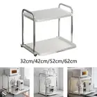 Stainless Steel Microwave Rack Pantry Space Saving over Microwave Shelf