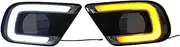 LED DRL Daytime Running Light Fog Lamp Assembly with Turn Signal Accessories Compatible With Dodge Journey 2013 2014 2015 2016 2017