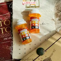 在飛比找蝦皮購物優惠-台灣出貨-統編🌲美式小藥盒 美國黃色藥瓶 美劇藥品分裝小瓶子
