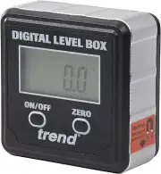 Trend Digital Level Box and Angle Finder (Magnetic Base & LCD Display) Black