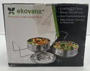 Ekovana Instapot Accessories Stackable Pressure Cooker Insert Pans Fit 5, 6, & 8