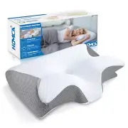 HOMCA Memory Foam Cervical Pillow, 2 in 1 Ergonomic Contour Orthopedic Pillow fo