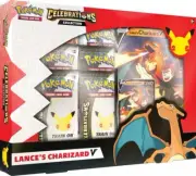Pokemon TCG Celebrations Lance's Charizard V Collection Factory Sealed Box