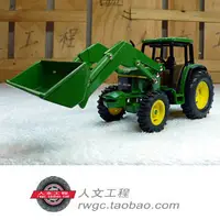 在飛比找蝦皮購物優惠-Deere 6210 迪爾合金拖拉機工程車模型老貨收藏剷車安