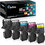 [SavFinto] TK5220 Toner Cartridge Multipack Compatible for ECOSYS M5521cdw Replacement for Kyocera TK-5220 Toner for Kyocera ECOSYS P5021cdn P5021cdw M5521cdn M5521cdw (5 Pack)