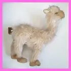 Hansa Llama Alpaca Plush Stuffed Animal Toy Vintage Beige Brown