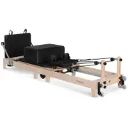 Go Easy Contour Folding Wooden Pilates Reformer Machine - Black