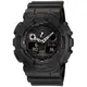 CASIO G-SHOCK 霧黑抗磁時尚雙顯腕錶/GA-100-1A1