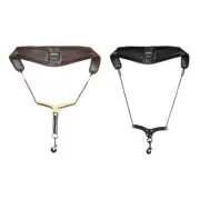 Comfortable Saxophone Harnesses PU Padded Adjustable Saxophone Neck Strap