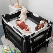 CostwayTri-fold Baby Foam Mattress with Carrying Bag for Travel