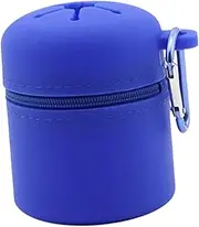 "Abbraccia" Compact Fly Fishing Storage Box with Carabiner for Outdoor Use, Dark Blue