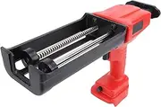 Cordless Caulking Gun, 21V Battery Powered Electric Caulking Gun with 6 Adjustable Speeds Auto Retract Lightweight 400ml No Drip Adhesive Caulking Gun Kit for Filling, Sealing