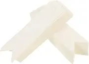 HOMSFOU 200pcs White Paper Hanging Tags Writable Price Labels for Clothing Small Tags for Marking Products for Retail Display and Crafting Projects