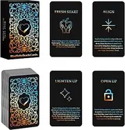 sishui Life Oracle Cards Deck, Mind Info Oracle Cards, Oracle Cards for Beginners, Answers to Guiding You Through Life and Career Questions, Black
