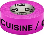 Scotch Pre-Printed Neon Tape 30mm x 50m Purple