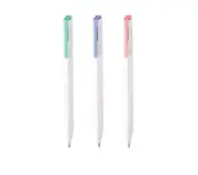 12pcs MONAMI Triffis Pastel Ballpens Ball Point Pen 0.5mm - Choose Color -