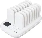 Restaurant Pager System with 16 Pagers, Caregiver Call Button Nurse Calling System with 546yd Transmission 2 Working Modes, Restaurant Buzzer System with Touch Control for Food Truck Hospital