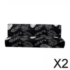 2x Folding Couch Sofa Cover Washable Elastic Stretch Sofa