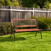 Marquee Cast Iron Back Timber Bench