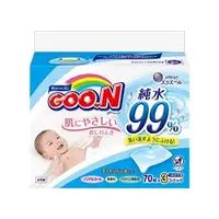 在飛比找蝦皮購物優惠-日本大王 GOO.N 純水99%濕紙巾 70抽*3包裝