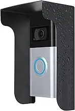 Metal Doorbell Cover Compatible with Ring/Blink/Google Nest/Arlo/Eufy/AOSU Doorbell, myQ Smart Garage Door Video Keypad Protector, Access Control Keypad Cover, Weatherproof Doorbell Cover, Anti Glare