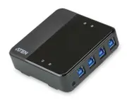 Aten Peripheral Switch 4x4 USB 3.1 Gen1, 4x PC, 4x USB 3.1 Gen1 Ports, Remote Port Selector, Plug and Play US434-AT
