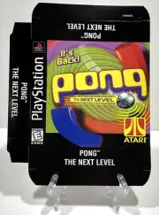NOS Playstation 1 PS1 Pong The Next Level Unfolded Display Box - New Old Stock