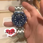 精品 OMEGA 歐米茄 海馬系列 男士腕錶 42MM 自動機械錶 藍鋼錶帶 精鋼手錶 手錶 實拍