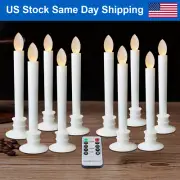 Valentines Day Flameless Candles LED Battery Candles Window Light Timer Remote