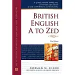BRITISH ENGLISH A TO ZED