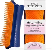 Detangling & Dog Grooming Brush, Navy And Orange