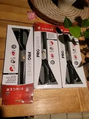 New SINGER PRO SERIES - 12 IN TAILOR SCISSORS Chrome Plated Metal Rubber Coated
