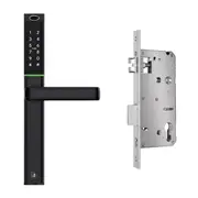 Austyle Smart Digital Door Lock Entrance Set 60mm Mortice Matt Black 59407KIT2