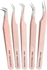 GMI TWEEZERS Fiber Tip Lash Tweezers For Eyelash Extension Tweezers Professional