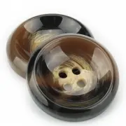 10 Pieces Sewing Buttons Coat 4-Hole Round Resin Button Clothing DIY Crafts