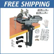 Alloy Steel 3.3" Bench Vise - Multi-Functional with Fast Clamping & Swivel Base
