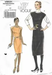 C291 VOGUE V8531: DRESS SIZE 14-22 SEWING PATTERN