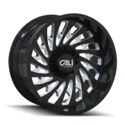 20x10 Cali Off-Road Switchback Gloss Black/Milled Wheel 6x5.5 (-25mm)