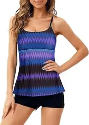 [ZANDO] Tankini Women's Tummy Control Tankini Women's Large Sizes Tankinis for Women Tankini Top Tankini Large Sizes