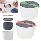 2L Rice Spoon Lid Strainer Steaming Microwave Rice Cooker Food Grade PP Material
