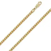 10KT Solid Yellow Gold Mens Franco Link 8" 3.1mm 10 grams Chain Bracelet