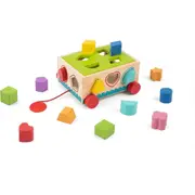 16pc Tooky Toy Kids/Children Wooden Shape Sorter Educational Block Puzzle 12m+