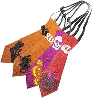 SEWACC 4pcs Halloween Bow Tie Gothic Halloween Necktie Halloween Tie Boys Ties 4-7 Halloween Neckerchief Funny Tie Ornament Halloween Party Decor Cloth Bat Style Man Creepy