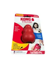 Kong Classic T3 Small/Petit Rubber Chew Red Toy Dog Puppy Pet Fun Play